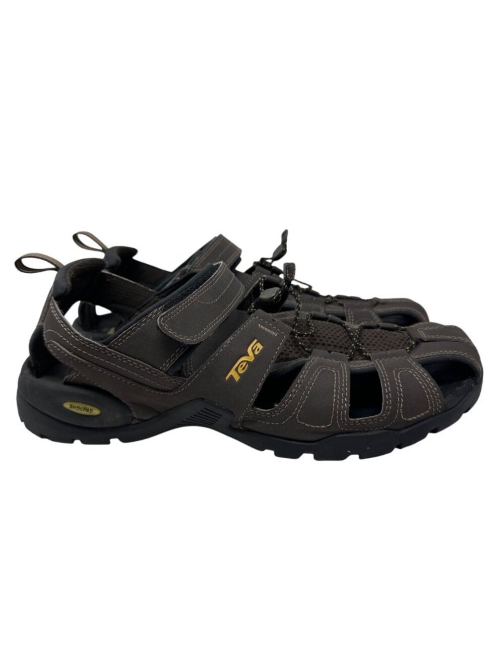 Teva Men's Forebay Brown Closed-Toe Outdoor Sandals Size 14